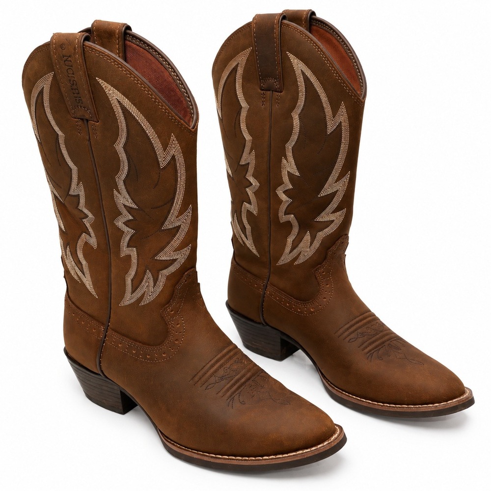 Justin Rosella L2720 Brown Leather Western Cowgirl Boots Womens 9B 9 Rodeo Ranch